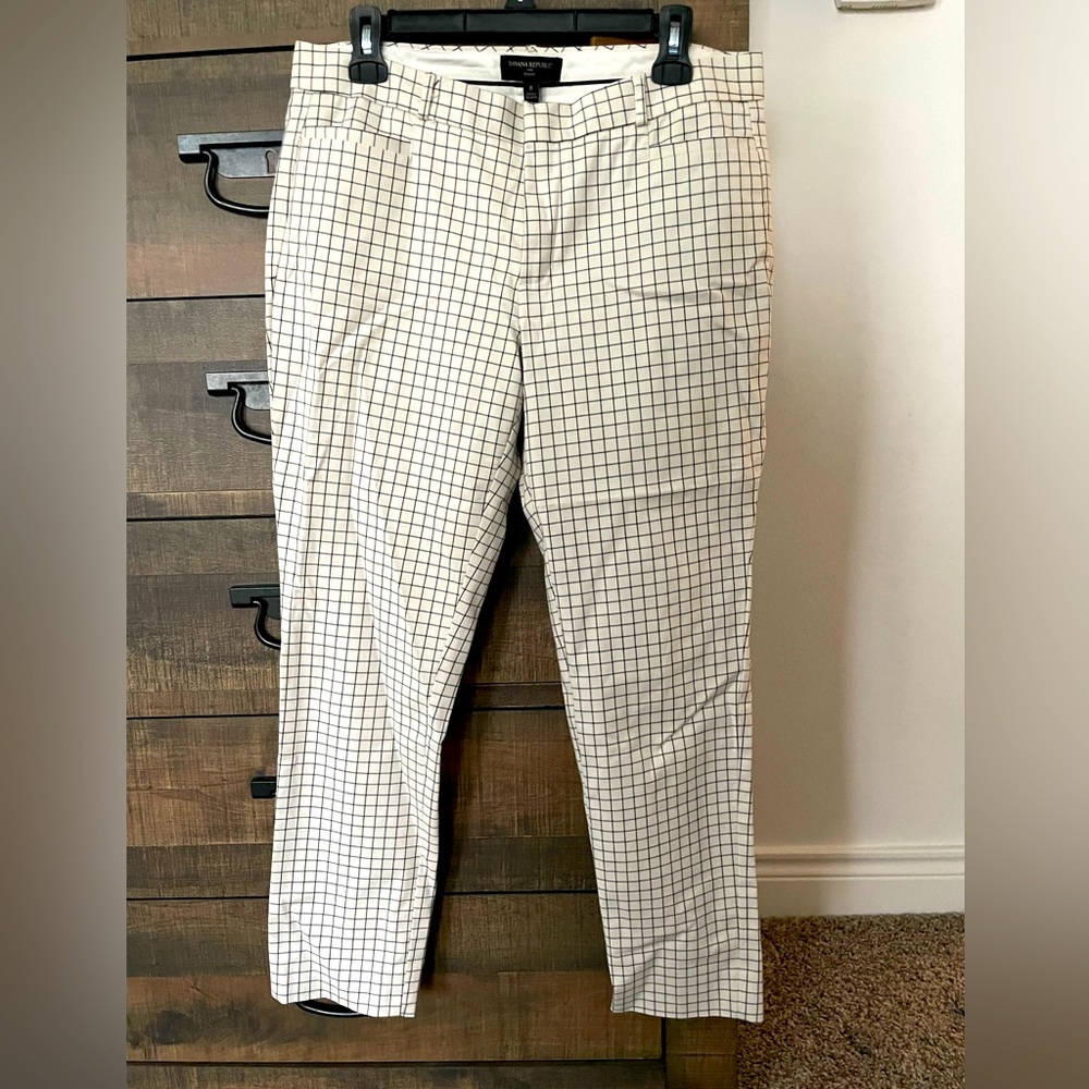 White and Black Checkered Slacks